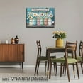 thumbnail image 6 of Framed Floral Canvas Wall Art God Says You are Bible Verses Daisy Flower Poster Wall Decor lnspirational Quotes Pictures Rustic Paintings Prints Artwork for Living Room Office 12x16inch (30x40cm)), 6 of 6