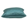 thumbnail image 5 of Parkland Collection Gaia Transitional Quilted Teal Throw Pillow, 5 of 6