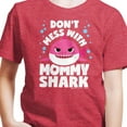 thumbnail image 3 of Baby Shark - Don't Mess With Mama Shark - Toddler And Youth Short Sleeve Graphic T-Shirt, 3 of 6