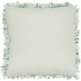 thumbnail image 2 of Nourison Shag Solid Celadon Decorative Throw Pillow , 17" x 17", 2 of 4