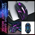 thumbnail image 2 of Souris de Jeu Filaire, Souris d'Ordinateur USB avec 4 DPI Réglables jusqu'à 1200, 7 Modes de Rétroéclairage Ergonomique RGB pour Ordinateur Portable PC Gamers, 2 of 9