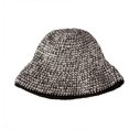 thumbnail image 5 of CoCopeaunts Black Bucket Hats for Women Autumn Winter Thickened Hand-Knitted Lady Mixed Color Outdoor Knitted Fisherman Caps, 5 of 8