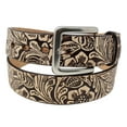 thumbnail image 2 of 45-46  Men's Western Rodeo Fashion Tooled Floral Genuine Leather Belt 2647RS, 2 of 3