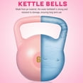 thumbnail image 3 of HEALEEP Kettlebell For Strength Training Kettle Ball In Pink For Home Gym Use 1Set, 3 of 8