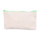 thumbnail image 2 of Bolsa con cremallera de lona de algodón en blanco | Estuche de lápices de bricolaje para papelería y cosméticos | Costura duradera con múltiples costuras | Fácil de pintar o personalizar | 1 paquete, 2 of 2