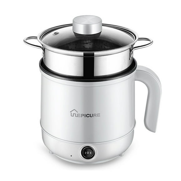 Aoresac Marmite Électrique avec Cuiseur Vapeur/cuiseur de Ramen 1,7 L/marmite Électrique pour