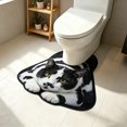 thumbnail image 6 of Cute Cat Toilet Rugs U-Shaped Bathroom Contour Rug Bathroom Mats Washroom Mats for Kitchen, Bathtub, Sink, for Cat Lovers Mom, 6 of 8