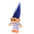 thumbnail image 3 of Delicado azul Lucky Troll Doll Dams Doll Mini s de acción de juguete para decoración de tartas / manualidades de decoración de casa de muñecas Zulema Muñeca de Trolls Vintage, 3 of 8