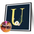 thumbnail image 1 of Cuadros Decorativos Kit de pintura de diamantes 5D, arte de mosaico de diamantes cuadrados completos con letras DIY Tmvgtek embutido en tela, 1 of 9