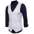 thumbnail image 2 of Men's plain single-breasted vest, 2 of 3