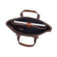 thumbnail image 2 of Aaron Leather Goods Genuine Leather Work Totes with Pouch for Women Shoulder Bag Handbag Gingerbread, 2 of 6
