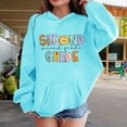 thumbnail image 2 of Ruyang Kids Girls 2nd Grade Back to School Hoodies Boys Preppy First Day of School Sweatshirts Soft Cute Pullover Hoodie, 2 of 7