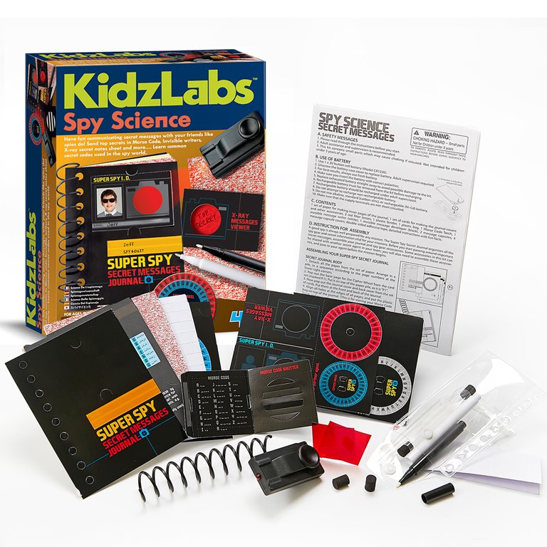 4M: KidzLabs - Spy Science - Assemble A Secret Messages Journal