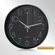 thumbnail image 2 of Reloj de Pared BLOOSOM 3D Minimalista Moderno Negro Grande Decorativo, 2 of 4