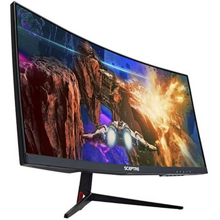 Sceptre C305B-200UN1 30" 2560 x 1080 VA Curved Computer Monitor, Black