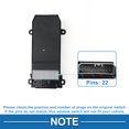 thumbnail image 4 of Interruptor de ventana eléctrica delantero izquierdo único para Honda Civic 2006-2011 No.35750SNAA01, 4 of 7