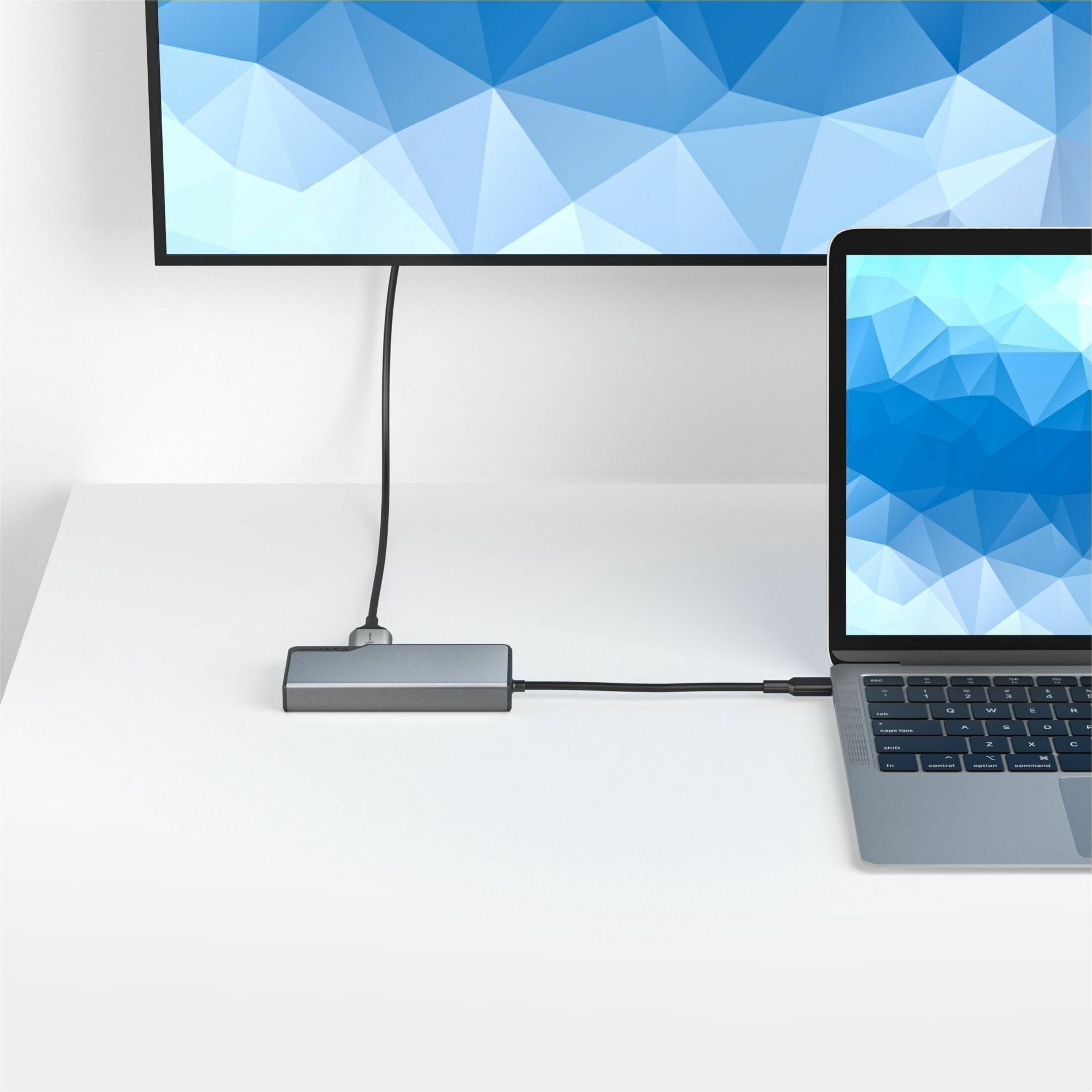 ALOGIC USB-C Fusion ALPHA 5-in-1 Hub - 1 x HDMI 4K@60Hz, 2 x USB-A (USB 3.0), 1 x Gigabit Ethernet, 1 x USB-C (Data & PD) - Space Grey