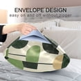 thumbnail image 4 of Yayeee Pillowcase Queen Size Set of 2 Satin Wrinkle Resistant Pillow Case, Green Circle, 4 of 7