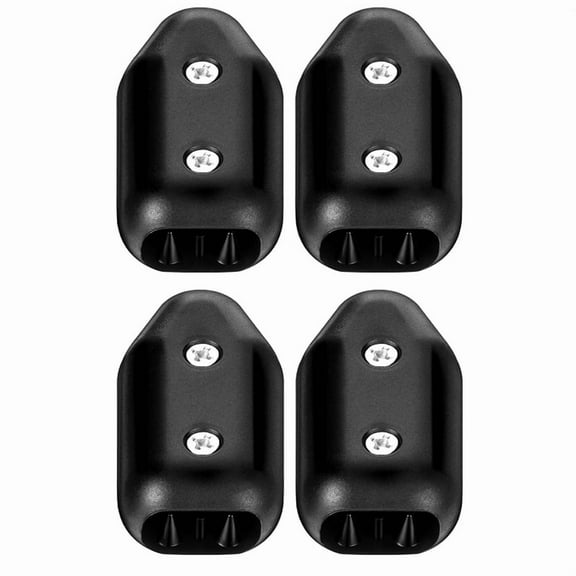 4 Pcs Reusable Rope Clamps, 1/2 Inch Plastic Chain Connector, Suitable for 9-10 mm Nylon or Braided Ropes,4 x Rope Clamps,Black