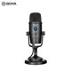 thumbnail image 1 of BOYA Micrófono USB BOYA BY-PM500 con patrón polar Cardioide y Omnidireccional, compatible con PC y dispositivos Type-C, incluye soporte de escritorio y control de volumen integrado., 1 of 6