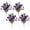 Purple, variant on AUHomi 4 Pcs Artificial Morning Glory Flowers for Outdoors, Silk Morning Glory Bush, Faux Flowers UV Resistant Artificial Flowers for Outdoor Decor, Garden Patio Grave Table Centerpiece (Orange)