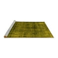 thumbnail image 2 of Ahgly Company Machine Washable Indoor Rectangle Abstract Yellow Modern Area Rugs, 7' x 9', 2 of 4
