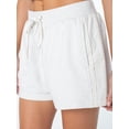 thumbnail image 6 of Celebrity Pink Women's and Women's Plus Lace Trim Tie Front Short, Sizes XS-4X, 6 of 7