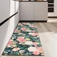 thumbnail image 4 of Pioneer Flower Floral Print Pattern Kitchen Rug Mat,Kitchen Runner Rugs Non Skid Washable,Decorative Kitchen Floor Mats for Kitchen,Sink,Laundry,17"X47", 4 of 5