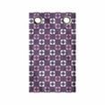 thumbnail image 1 of Vintage Hanging Pocket Organizer, Abstract Retro Inspired Simplistic Pattern with Squares Print, Printed Polyester Storage Bag with Pockets, 9" x 16", Purple Pale Pink, 1 of 2