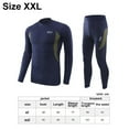 thumbnail image 2 of Conjunto de ropa interior térmica para hombre, capa base larga deportiva con forro polar de invierno de secado rápido, 2 of 5