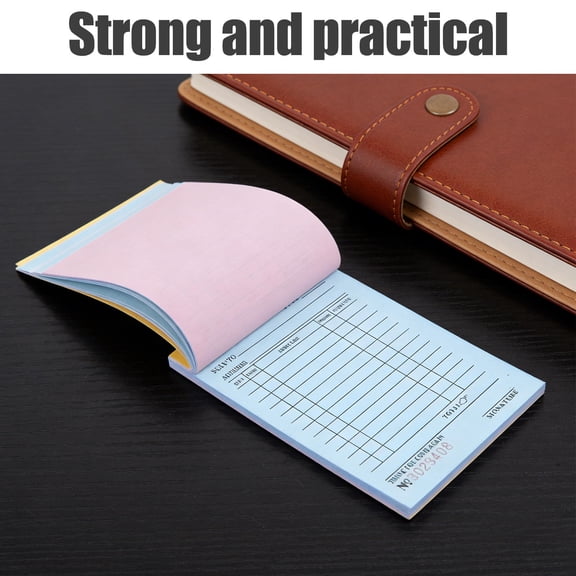 DEEPCRAFF 4Pcs Business Receipt Book Spiral Bound Paper Receipt Organizer for Office Use