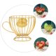 thumbnail image 3 of IFANLANDOR 1Ud Cesta Decorativa De Hierro Para Y Snacks Con Ventilación Para Uso En Casa, 3 of 8