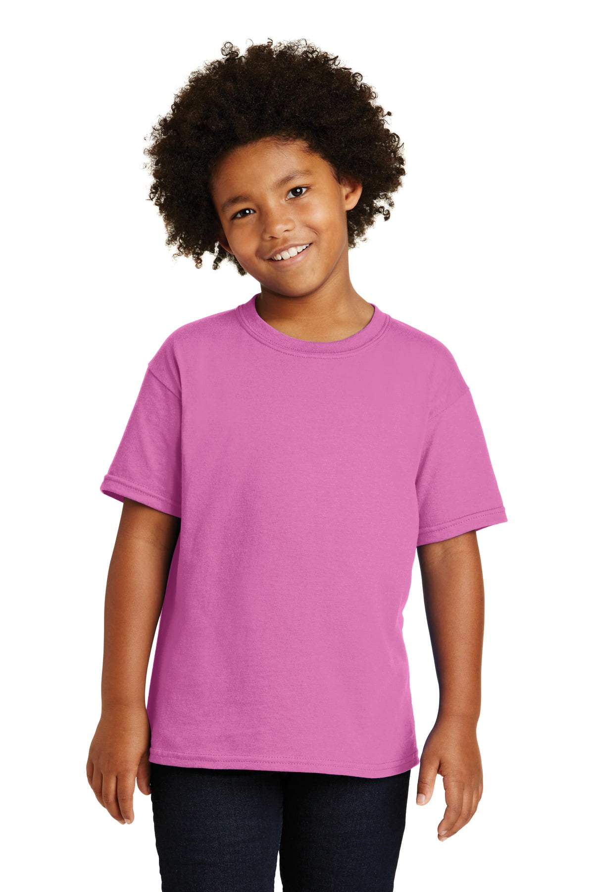 Gildan GD05B Heavy Cotton Youth T-shirt Kids Plain Crew Neck Half Sleeves Tshirt 