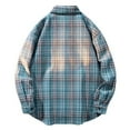 thumbnail image 6 of 2 Pack Mens Big & Tall Shirts with Pocket M-5X Plus Size Long Sleeve Tshirts Shirt Button-Down Collared Casual Plaid Printed Work Shackets Tops, 6 of 6