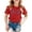 0#Red1073, variant on Lullu Toddler Girls T Shirts Short Sleeve Top Letter Graphic T-Shirt Kids Casual Tee, Grey