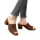 thumbnail image 1 of Zapatos Tacón Vestir Sandalias Grueso Bloque Tejido Cómodo para Mujer, 1 of 9