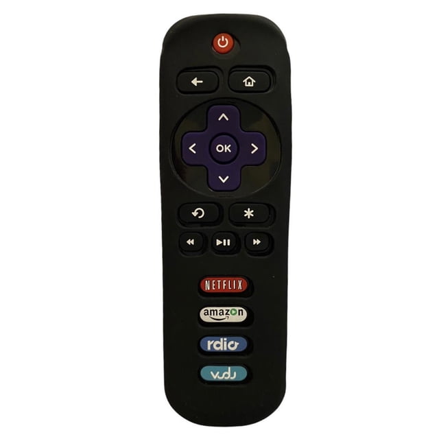 Funda Case para Control Remoto Tcl Rok u tv Negro Genérica Case para Control Remoto Tcl Roku tv