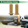 thumbnail image 2 of Unique Bargains 1" 25mm 1.1" 28mm Motorcycle Hand Grips Cover Kit Non Slip TPU Handlebar Grips for Motorcycle Scooter Bicycle ATV Khaki 1 Set, 2 of 7