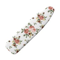HELLHERO Ironing Board Cover, Standard Size Iron Board Covers with Heavy Duty Adjustable Elastic Edges, Heatproof Ironing Board Covers for Smooth Ironing(Rose, 15"x54")