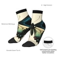 thumbnail image 6 of Naloa Blue Black Butterfly Art Ankle Socks for Women Non Slip Socks No Show Socks Classic Low Cut Casual Socks Casual Socks, 6 of 7