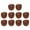 Brown, variant on 20 Pieces Plastic Mini Cowboy Cowgirl Hat Miniature Western Small Doll Hat Cute Doll Cupcake Decoration for Dollhouse Cow Party Decoration Harlik