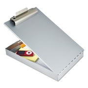 Saunders Manufacturing Redi-rite Aluminum Storage Clipboard, 1" Clip Cap, Holds 8.5" x 12" Sheets, Silver