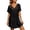 01-Black353, variant on XIAONU Women's Loose Fit Beach Cover Up Short Sleeve Summer Swim Cover Dress