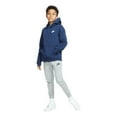 thumbnail image 5 of Nike Boy's NSW Pull Over Hoodie Club, Midnight Navy/White, Large, 5 of 5