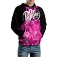 thumbnail image 6 of Dr Pepper Hoodie for Women Men, Long Sleeve Pullover Hoodies with Kangaroo Pocket, Unisex Hooded Tops, S-3XL, 6 of 8