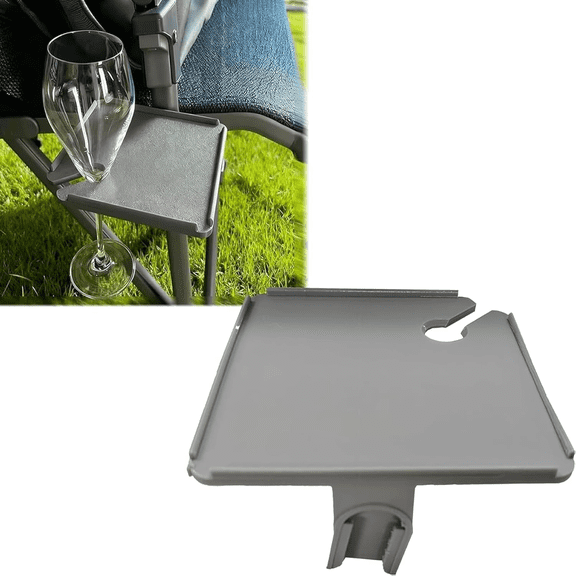 Camping Chair Side Table Compatible with Yeti Trailhead Camp Chair, Right-Side Mount Tray for Drinks, Snacks, Lightweight Outdoor Accessory