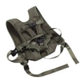 thumbnail image 4 of Mochila frontal para mascotas, transpirable, para el pecho, para cachorros, portátil, para viajes, con hebilla ajustable, para senderismo, camping, OD, verde, L, 4 of 15