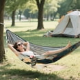thumbnail image 6 of Hanging Hammock Portable Travel Camping For Outdooor Beach Camping Hiking White-haired Black-eyed Lamb, 6 of 8