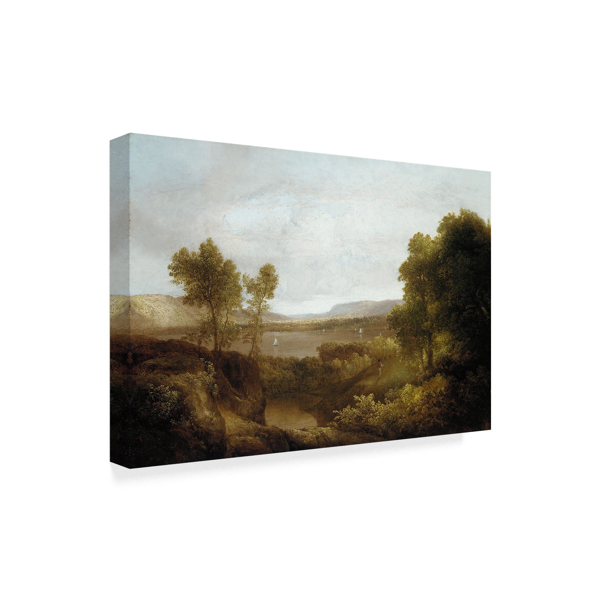 Trademark Fine Art 'On the Hudson, 1830-35' Canvas Art by Thomas Doughty