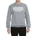thumbnail image 2 of Wild Bobby,Grumpa Like A Regular Grandpa Only Grumpier, Father's Day, Unisex Crewneck Graphic Sweatshirt, Heather Grey, Large, 2 of 3